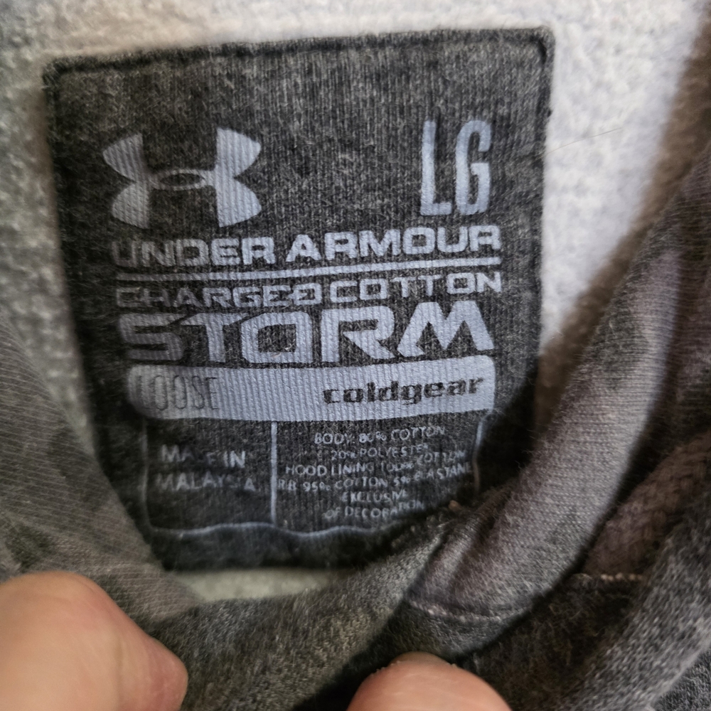 Under Armour Storm Heather Gray Men's Hoodie - Picture 7 of 7